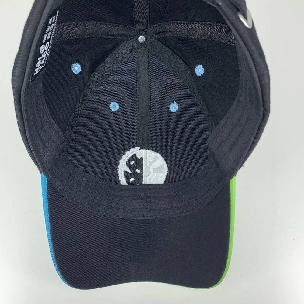 Holo Taco Hat Nail Polish Blue Green Black Adjustable Strap Baseball Cap
